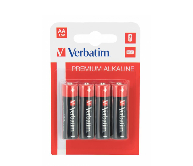 VERBATIM Premium Alkaline LR6 AA (4 szt.) 49921 - 1277587 - zdjęcie